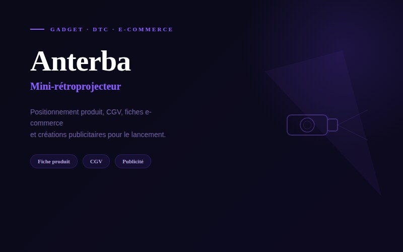 Anterba — mini-rétroprojecteur