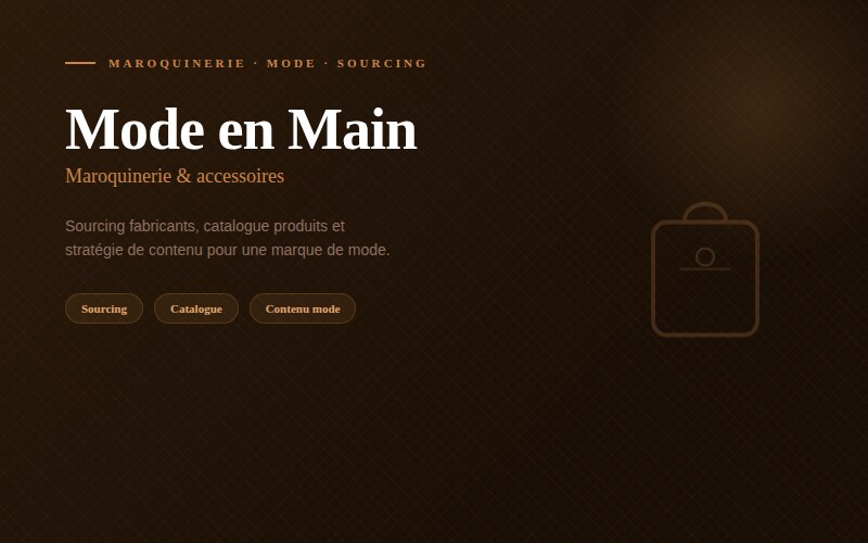 Mode en Main — maroquinerie